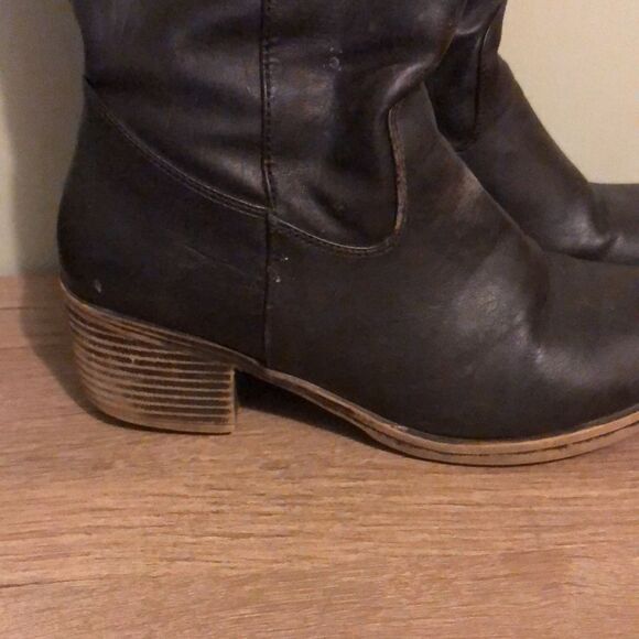 Rampage size 7.5 realto brown below knee to knee high boots - Picture 3 of 10